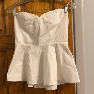 NY and Company White Peplum top